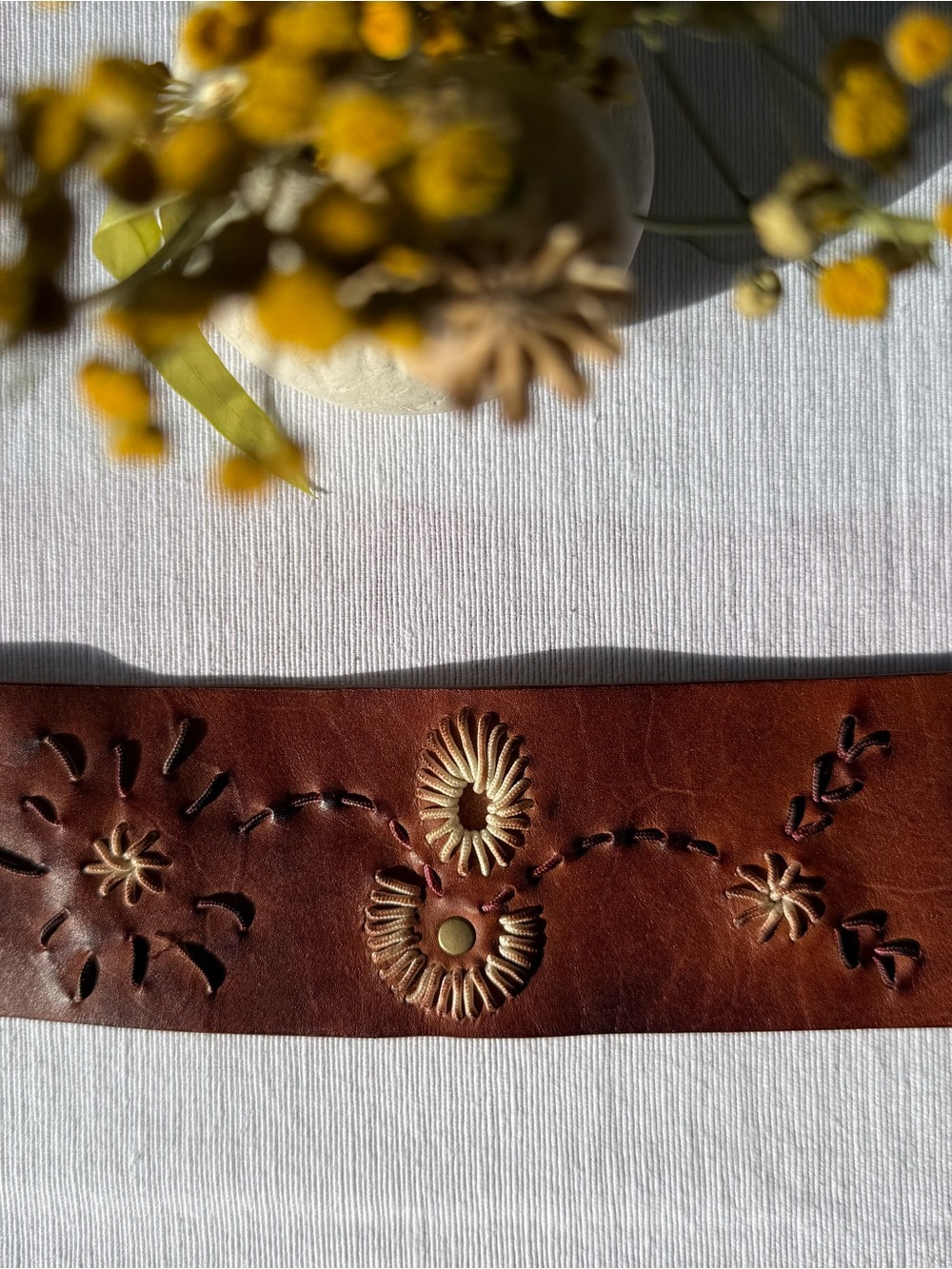 Free People Leather Corset Belt with Double Buckle S/M - Picture 3 of 6